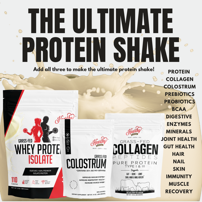 Whey Protein Powder Isolate Unsweetened No Carbs and No Fat- 2 pounds bag