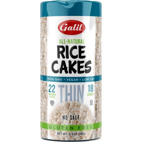 Thin Rice Cakes | Round | No Salt | 3.5 oz | Galil