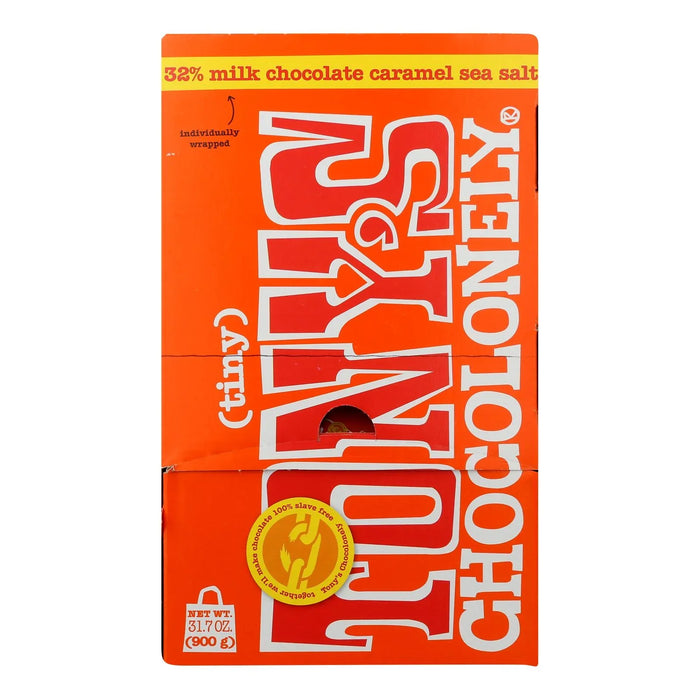 Tony's Chocolonely Milk Caramel Sea Salt Tablet 100ct - 31.75 Oz