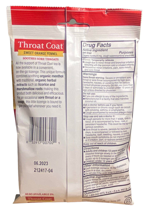 Throat Drops, Organic - Traditional Medicinals