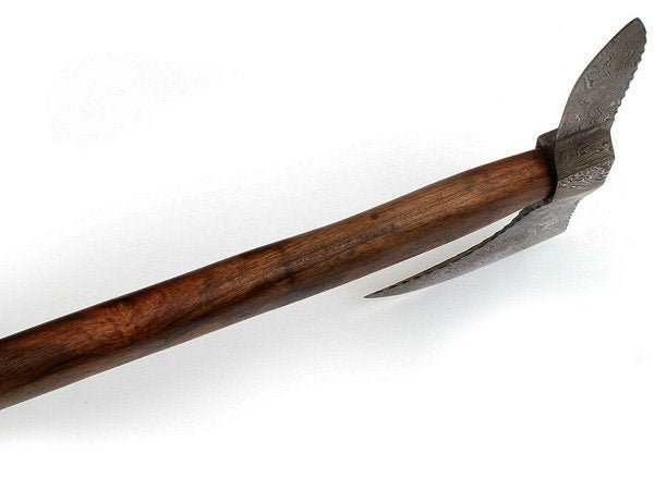 Traditional Scandinavian Bearded Axe with Hardwood Handle
