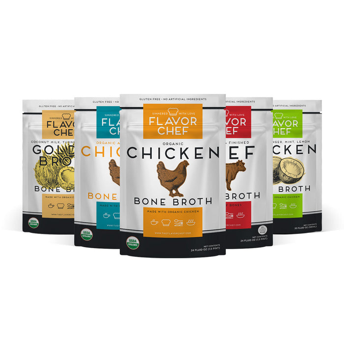 Ultimate Flavor Chef Bone Broth Sampler (12pk)