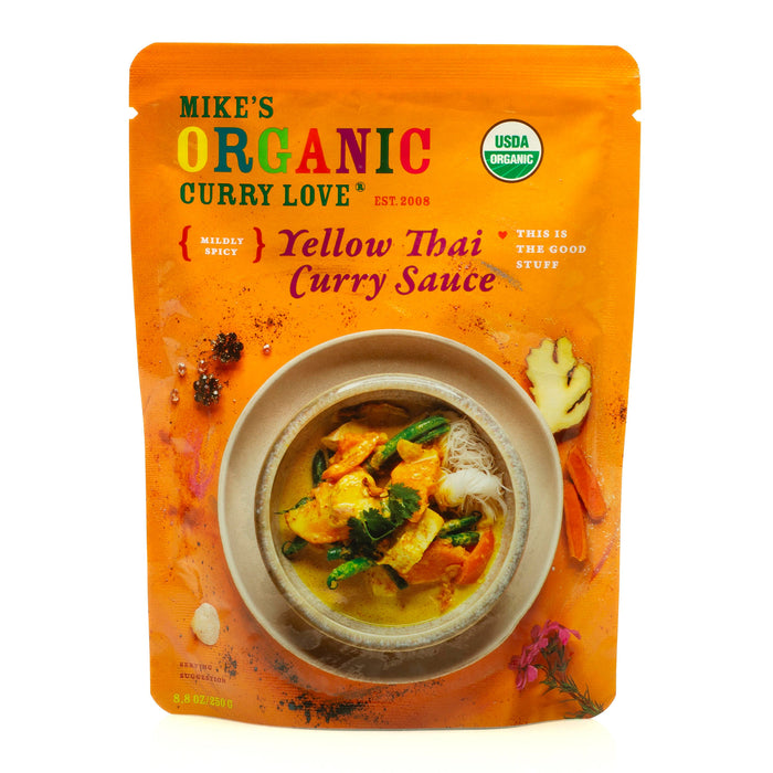 Mike's Organic Curry Love: Yellow Curry Paste (Pack of 6 - 4.23oz)