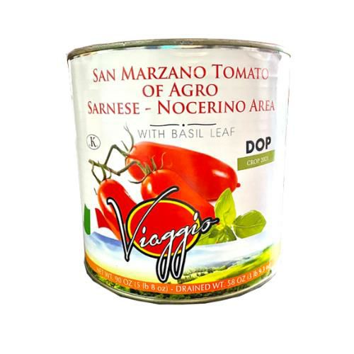Viaggio San Marzano Tomatoes with Basil DOP 5 lb 8 oz - SPECIALTY
