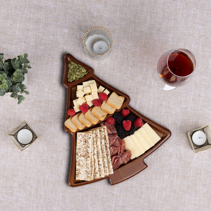 Christmas Tree Sectioned Serving Tray