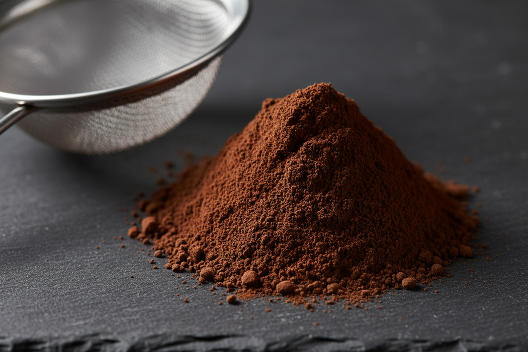 Valrhona Cocoa Powder Texture Detail