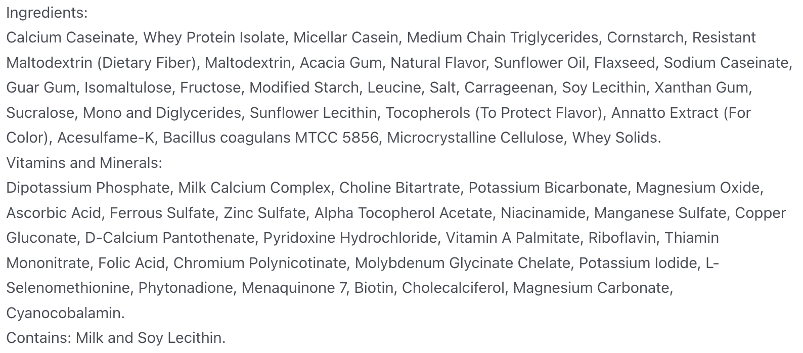 Vanilla Shake & Pudding - Numetra