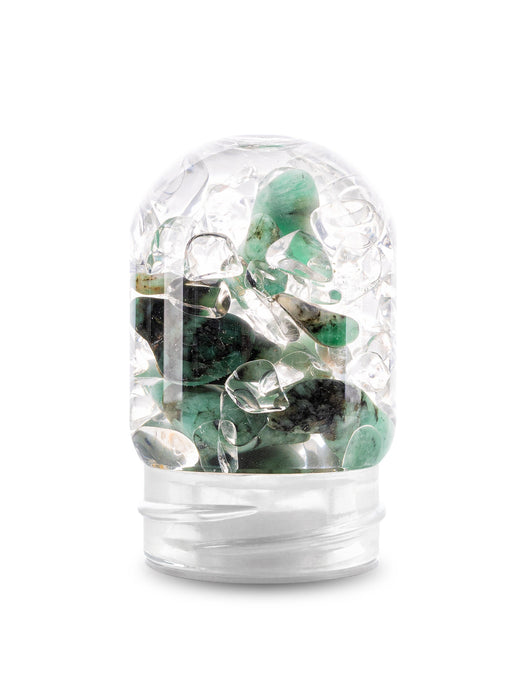 GemPod VITALITY | Emerald & Clear Quartz