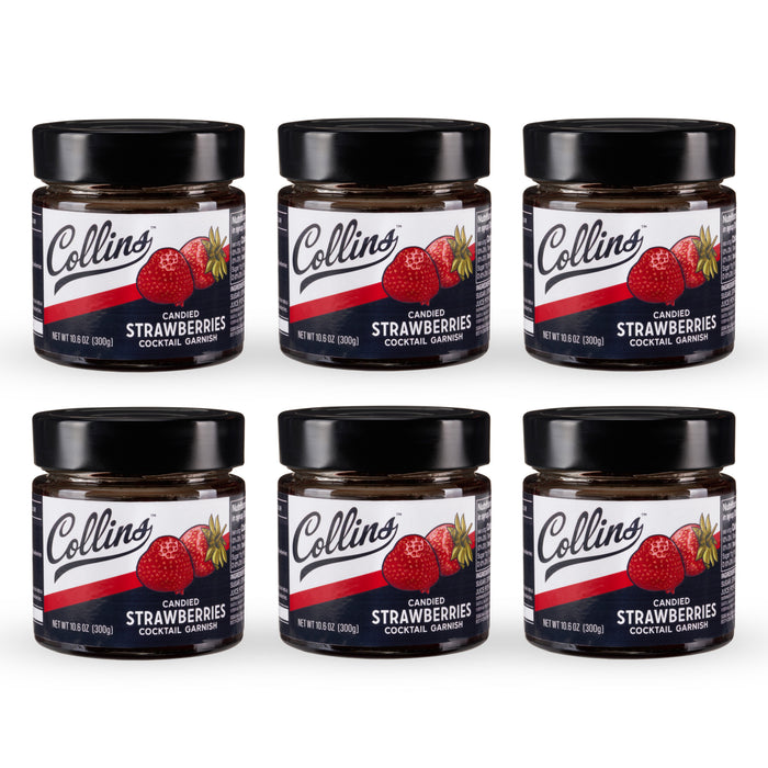Candied Strawberries in Syrup 10.6 oz , Set of 6