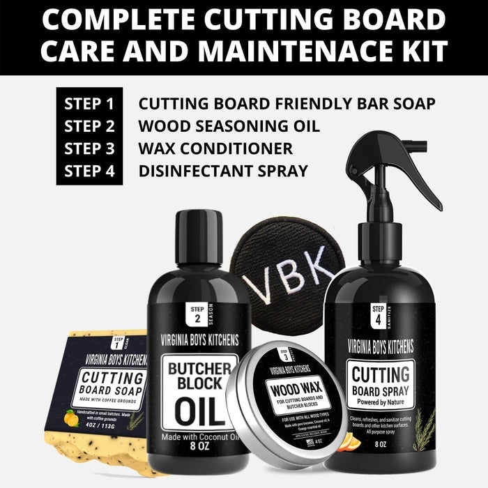 Complete Care Kit for Wood Cutting Boards