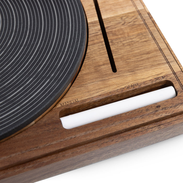 Turntable Acacia and Slate Cheese Board with Knife