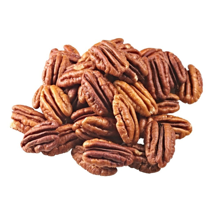 Raw Pecan, HalvesRaw Pecan, HalvesSpecialty Food SourceOur delicious, pecan halves are perfect for your next baking project or simply enjoyed as a nutritious, on-the-go snack. Grown right here in the heart of Georgia, ou