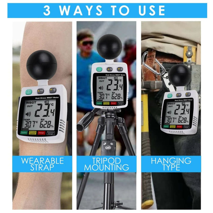 Wearable WBGT Heat Stress Meter
