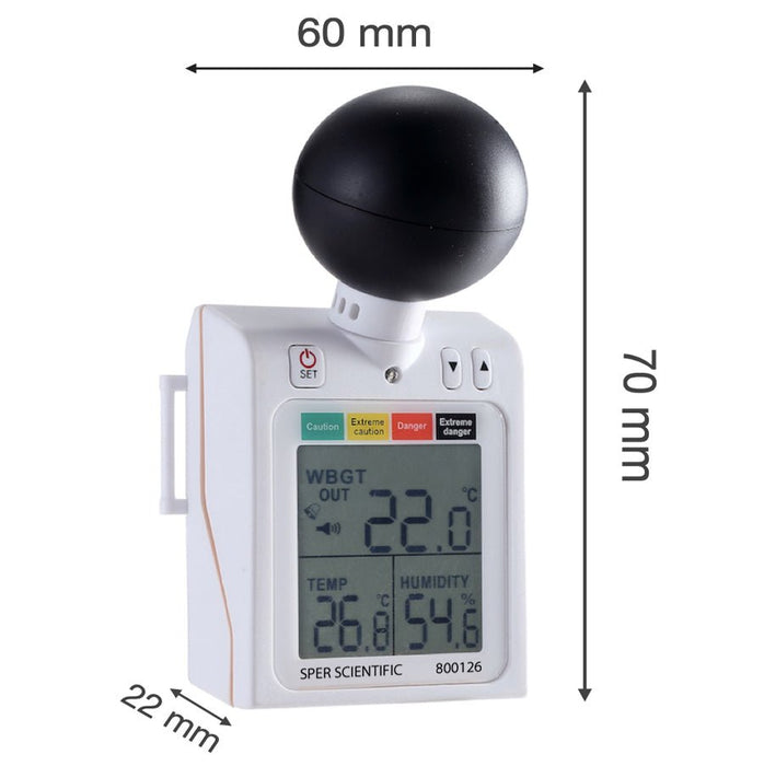 Wearable WBGT Heat Stress Meter with Tripod Mount