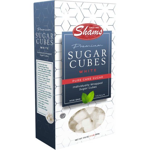 White Sugar Cubes | Individually Wrapped  | 17.6 oz | Shams