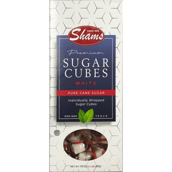 White Sugar Cubes | Individually Wrapped  | 17.6 oz | Shams