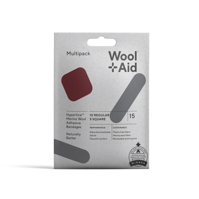 Woolaid Bandages Wellness Pack, 15 Pack (Pack of 10) - First Aid Supplies