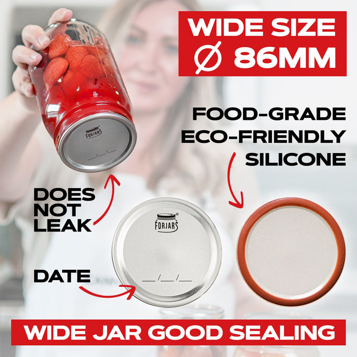 100 Wide Mouth Canning Lids