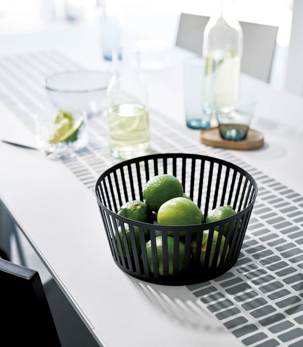 Fruit Basket - Tall - Steel
