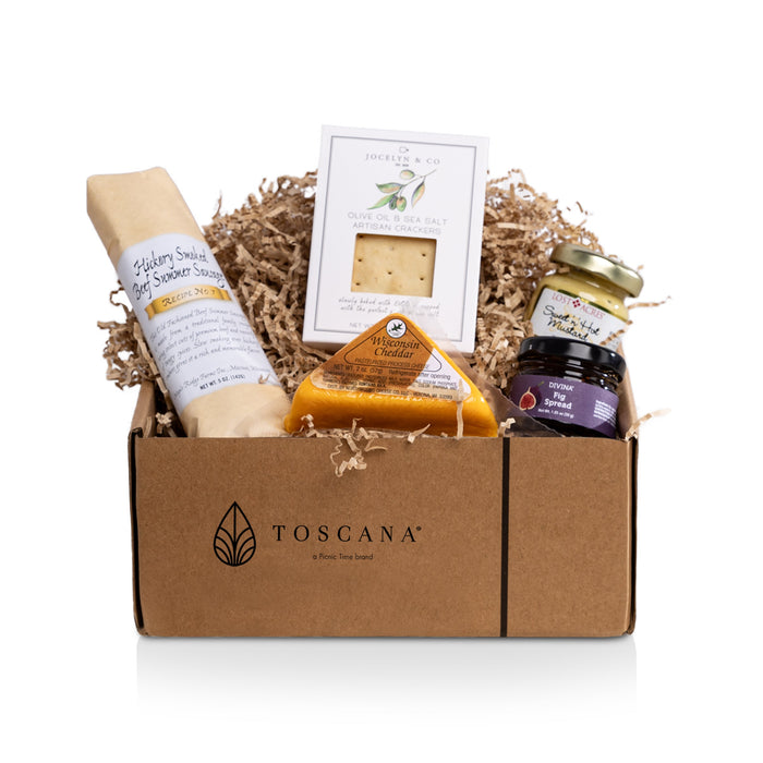 Botella Cheese Board with Gourmet Gift Pack