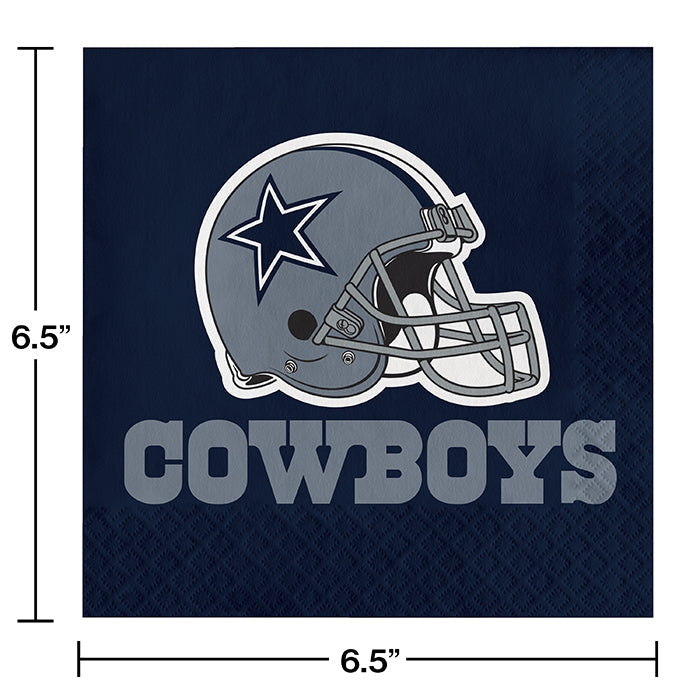 Bulk Dallas Cowboys Luncheon Napkins (192 per Case)