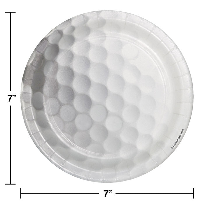 Bulk Golf Paper Dessert Plates (96 per Case)