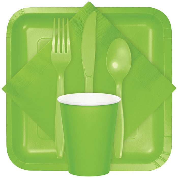 Bulk Fresh Lime Green Plastic Forks (288 per Case)