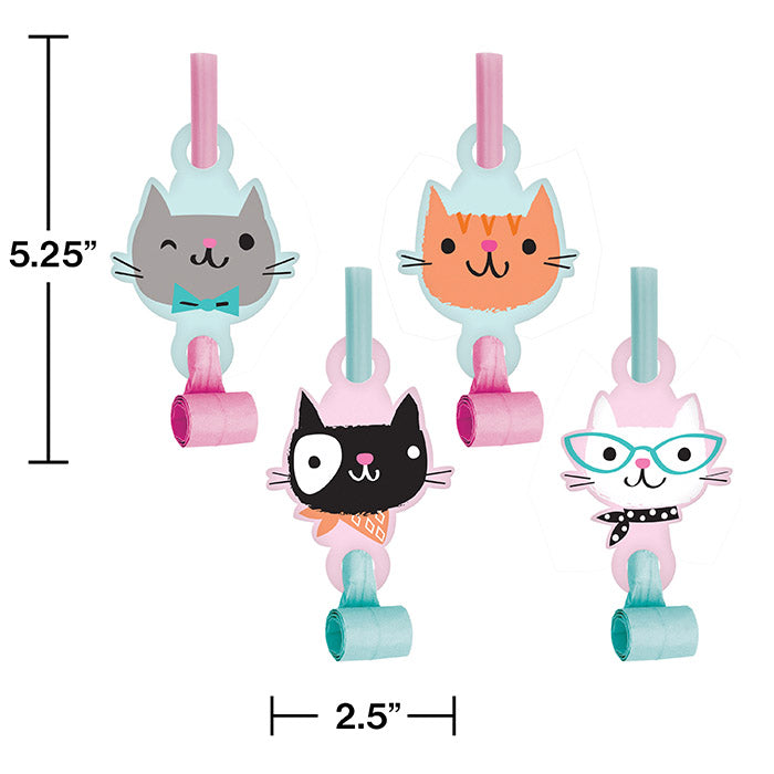 Bulk Purr-fect Cat Party Blowers (48 per Case)