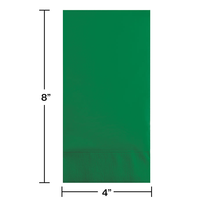 Bulk Emerald Green 3 Ply Guest Towels (192 per Case)