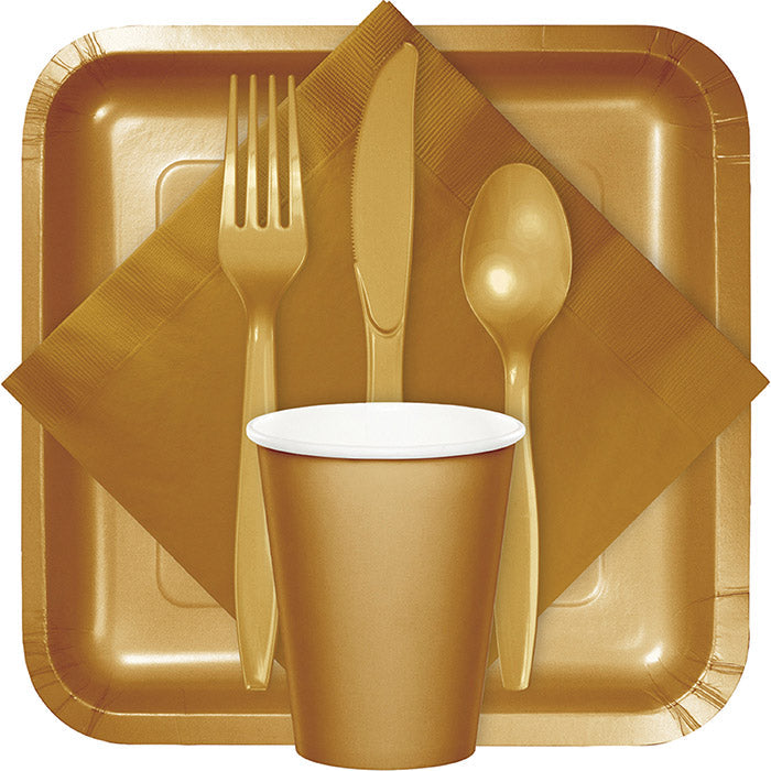 Bulk Glittering Gold Luncheon Napkins 3 ply (500 per Case)