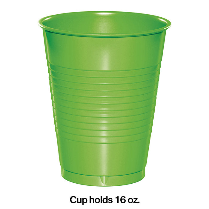 Bulk Fresh Lime 16 oz Plastic Cups (240 per Case)