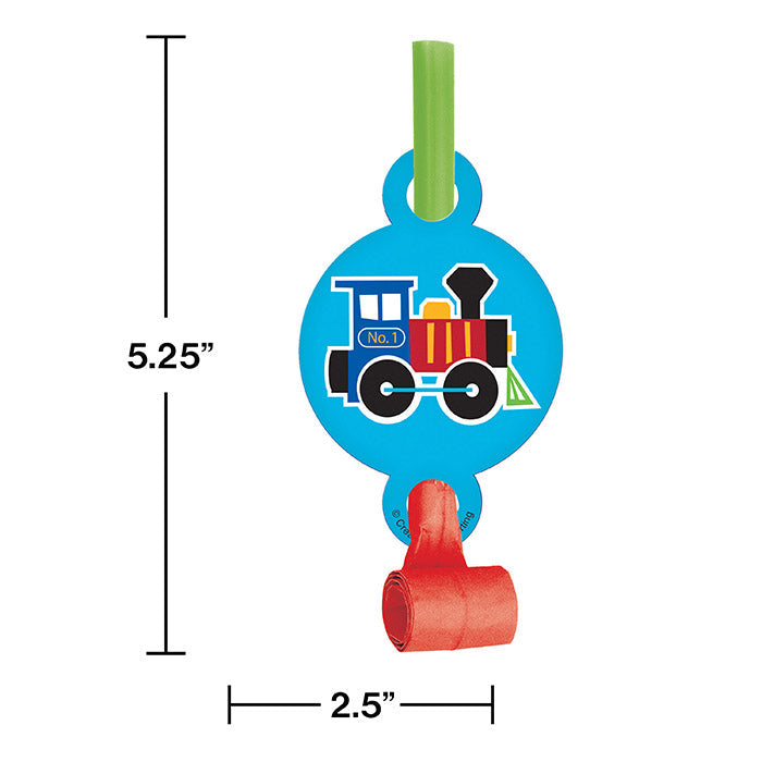 Bulk All Aboard Train Party Blowers (48 per Case)