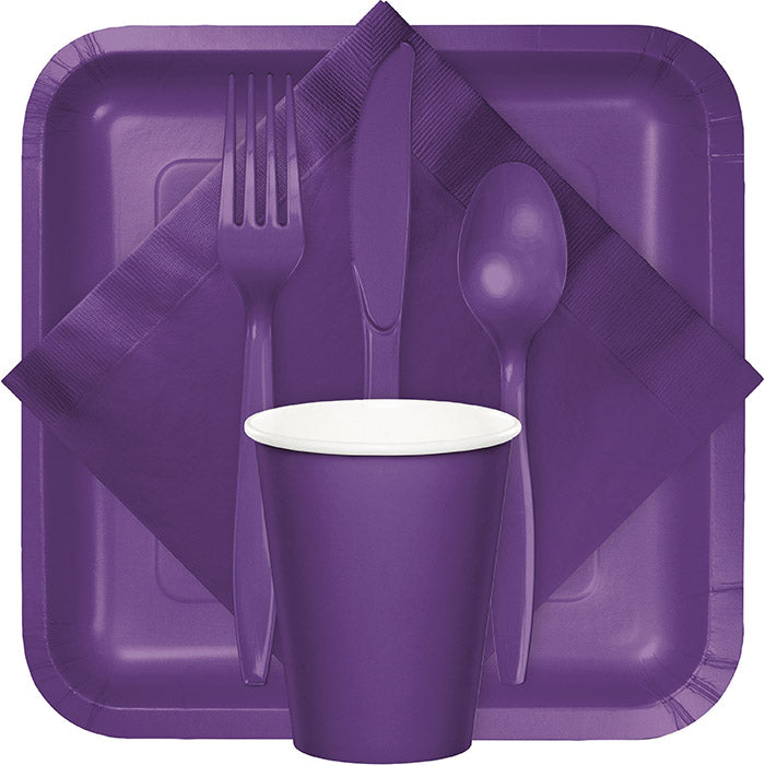 Bulk Amethyst Purple 2 Ply Beverage Napkins (600 per Case)