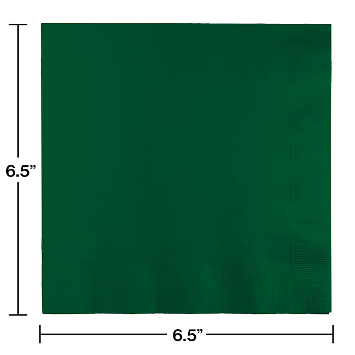 Bulk Hunter Green Luncheon Napkins 3 ply (500 per Case)