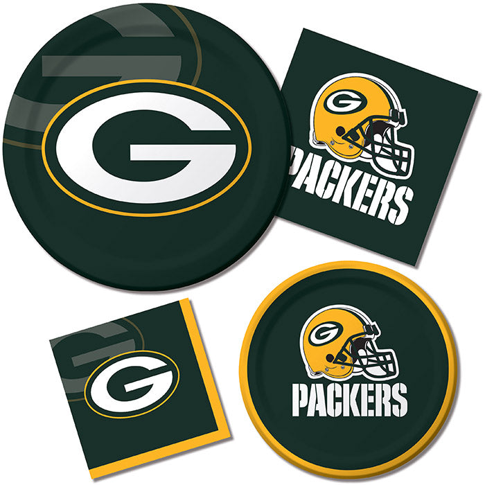 Bulk Green Bay Packers Paper Dessert Plates (96 per Case)