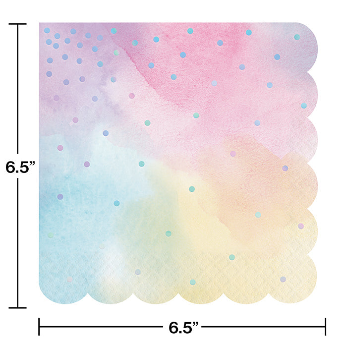 Bulk Iridescent Party Luncheon Napkins (192 per Case)