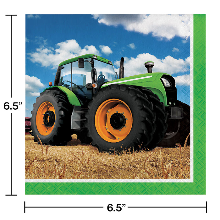 Bulk Tractor Time Luncheon Napkins (192 per Case)