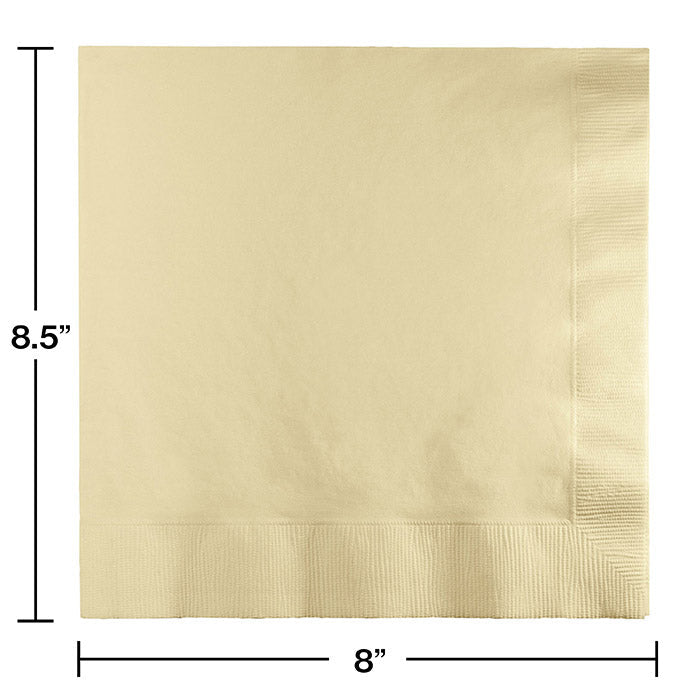 Bulk Ivory Dinner Napkins 3 Ply (250 per Case)