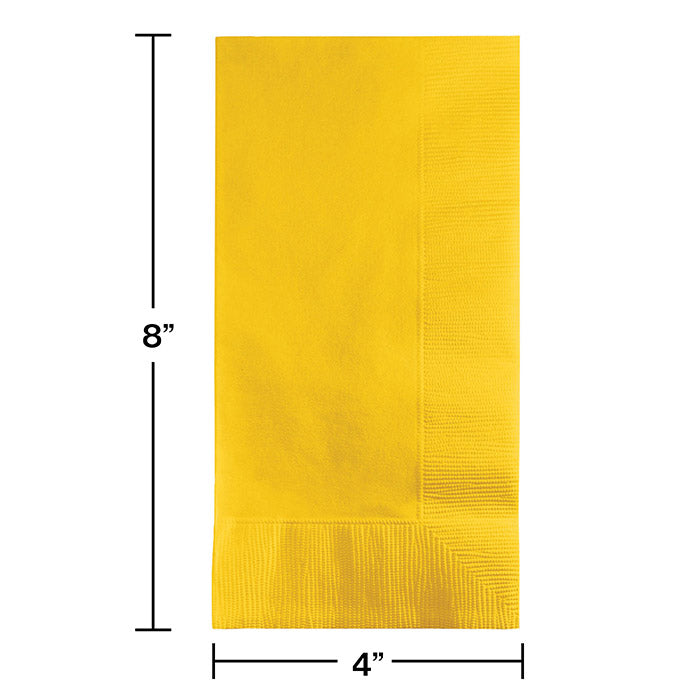 Bulk School Bus Yellow 2 Ply Dinner Napkins (600 per Case)