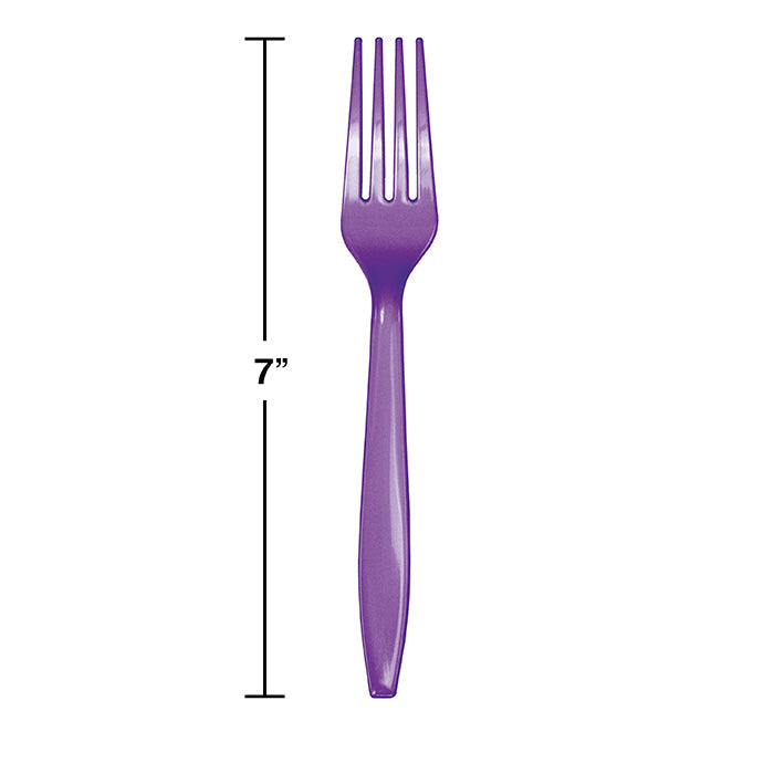 Bulk Amethyst Purple Plastic Forks (288 per Case)