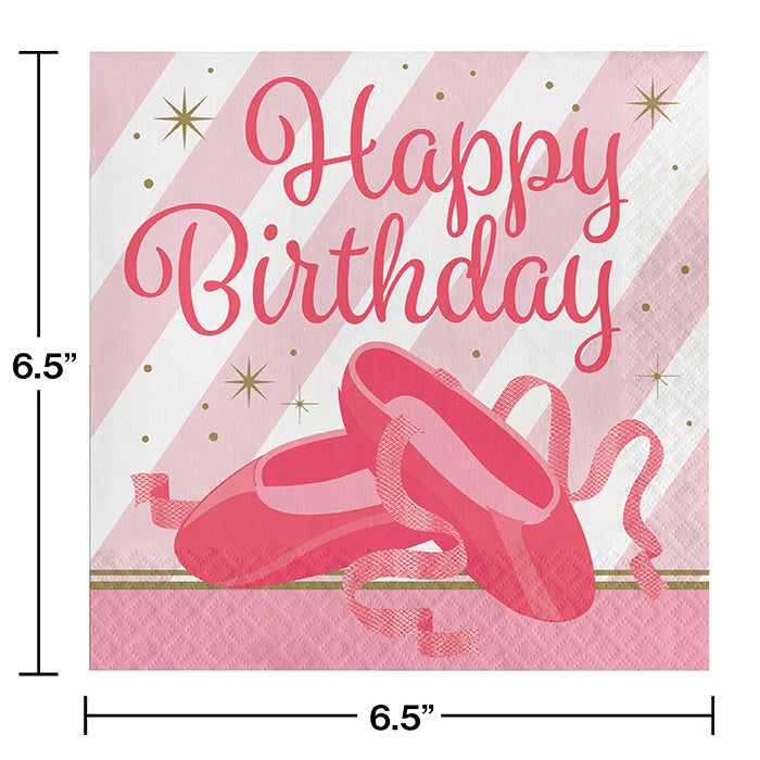 Bulk Twinkle Toes Birthday Luncheon Napkins (192 per Case)