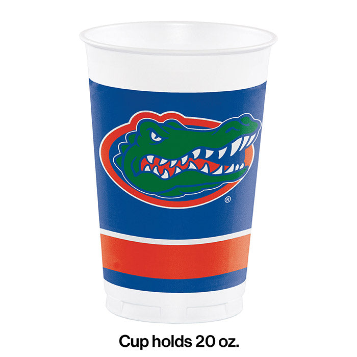 Bulk University of Florida 20 oz Plastic Cups (96 per Case)