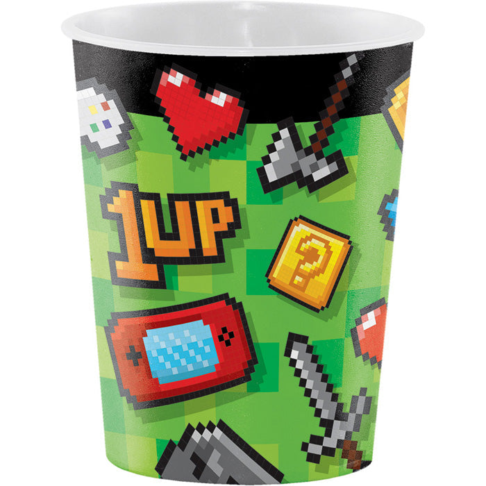 Bulk Video Games Party 16 oz Plastic Favor Cups (12 per Case)