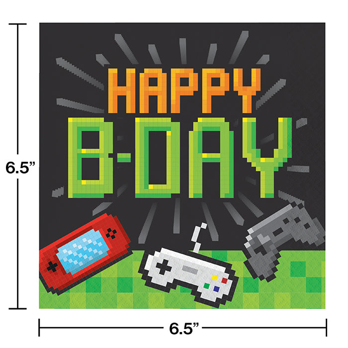 Bulk Video Games Party Birthday Luncheon Napkins (192 per Case)