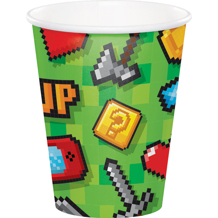 Bulk Video Games Party 9 oz Paper Cups (96 per Case)