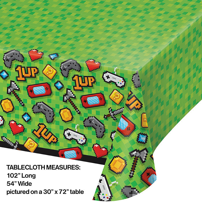 Bulk Video Games Party Plastic Table Covers (6 per Case)