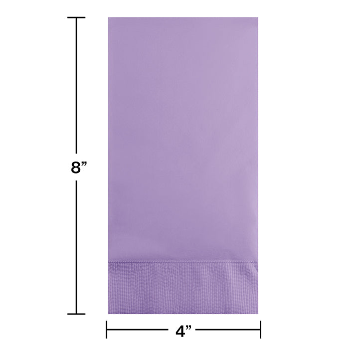 Bulk Luscious Lavender 3 Ply Guest Towels (192 per Case)