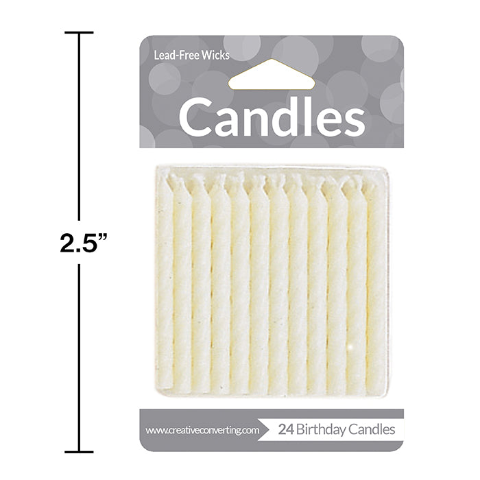 Bulk White Candles (288 per Case)