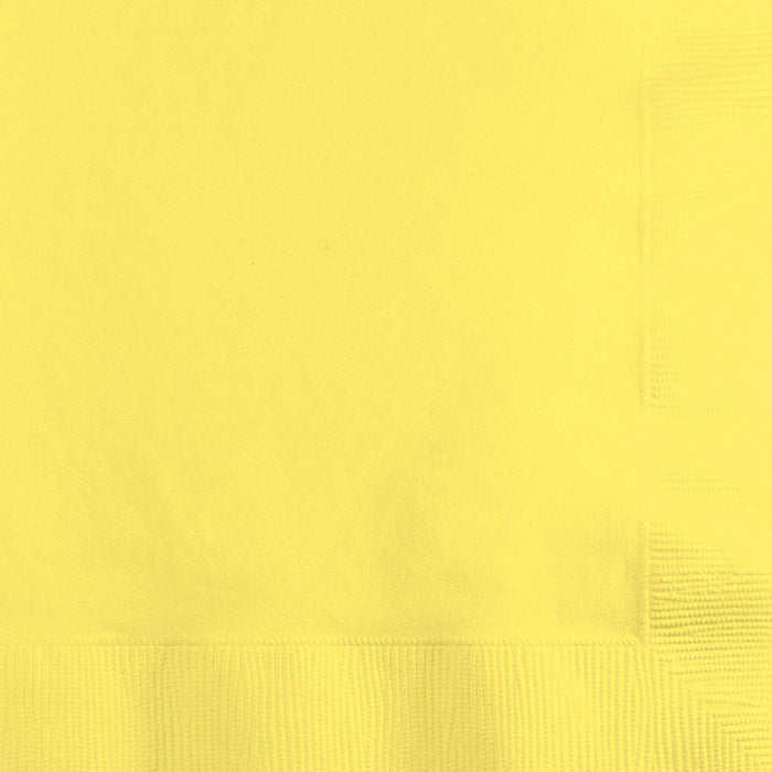 Bulk Mimosa Yellow Beverage Napkins (500 per Case)