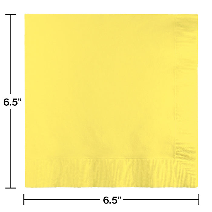 Bulk Mimosa Yellow Luncheon Napkins (500 per Case)